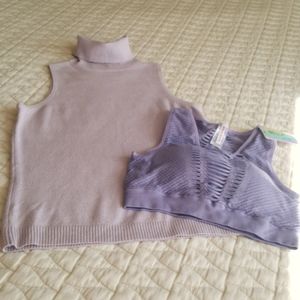 TURTLE EUC,  AND SPORTS BRA SIZE M, NWT